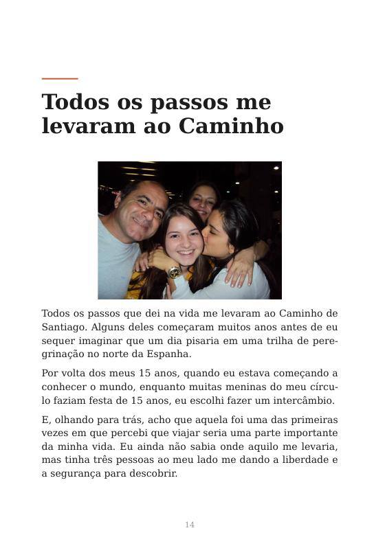 Página do livro: Todos os passos me levaram ao Caminho